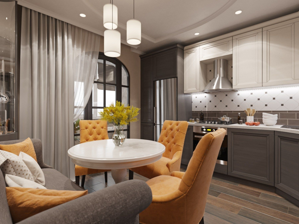 Кухня гостиная