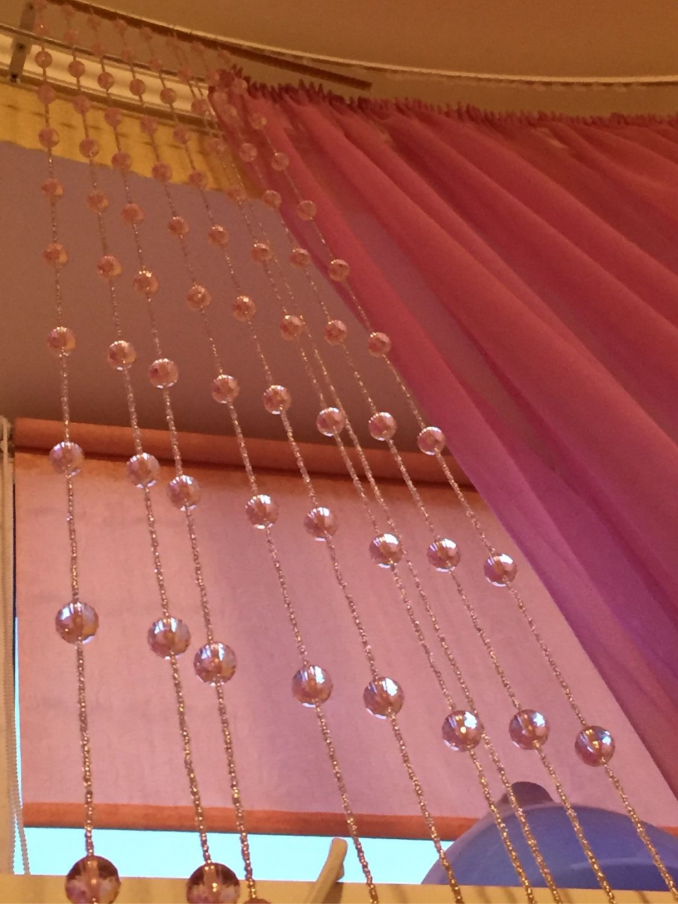Шторы с бусинами