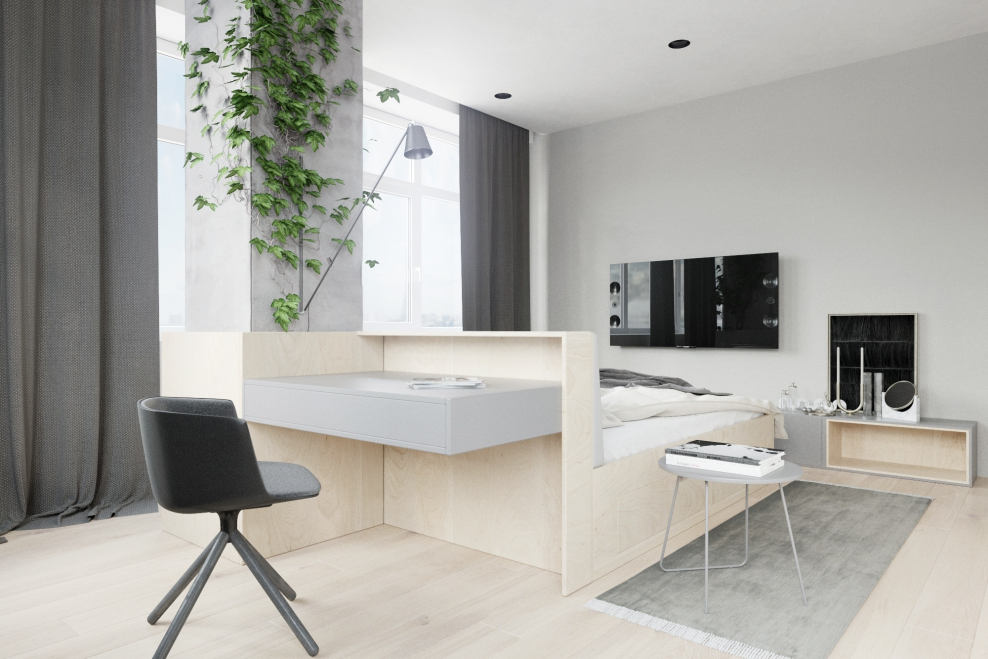 Стол в спальню в стиле минимализма