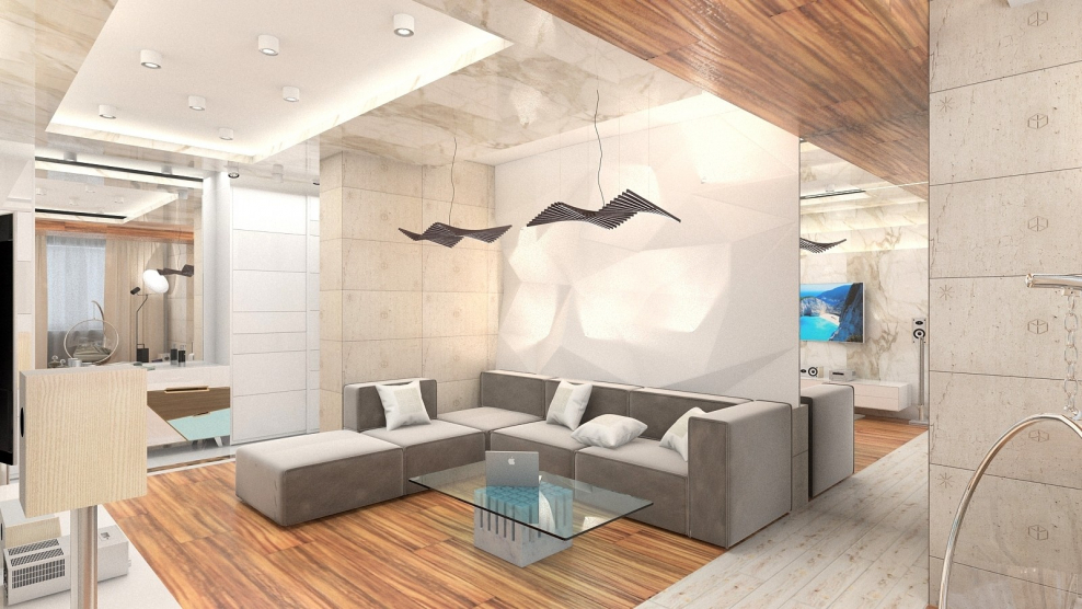 Дизайн проект интерьера в стиле минимализма