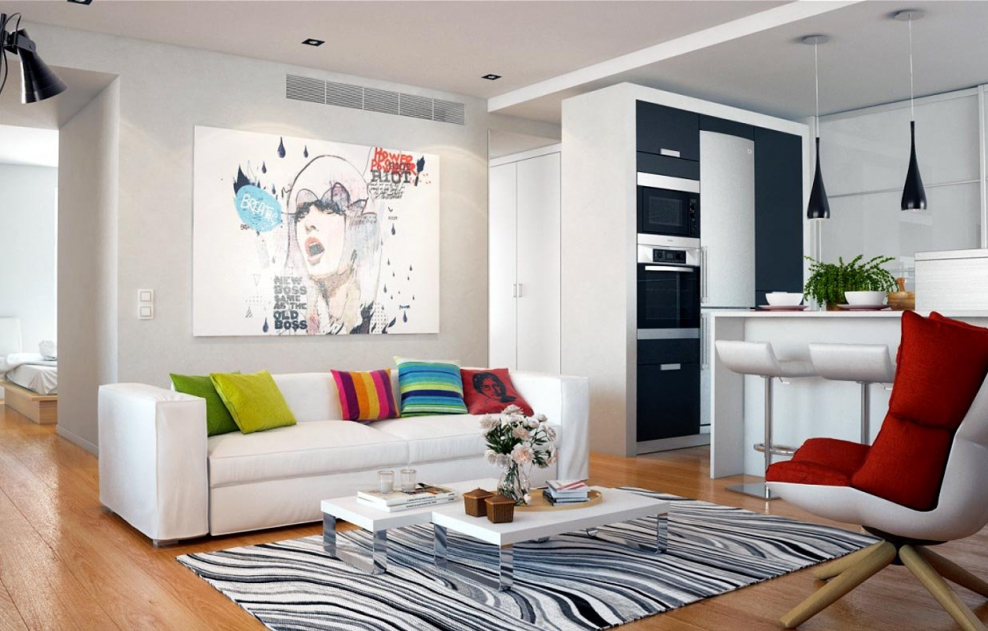 Кухня-гостиная 16 кв.м икеа