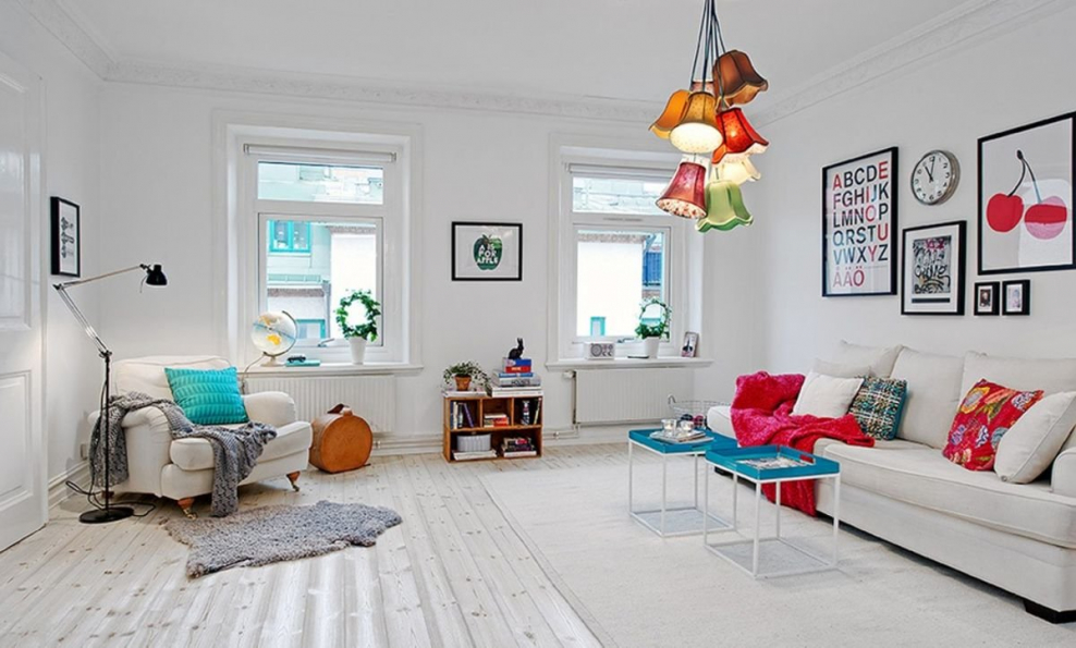 Гостиная в шведском стиле