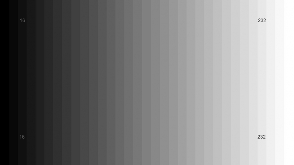 Шкала серого для калибровки монитора