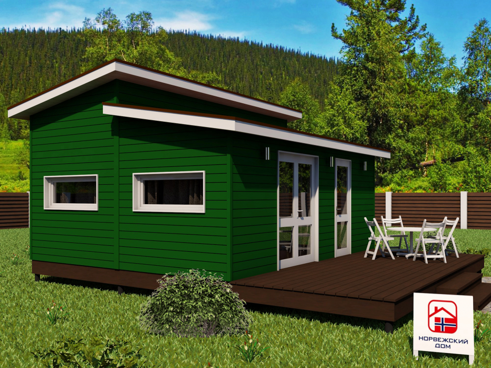 Норвежский дом баня 33