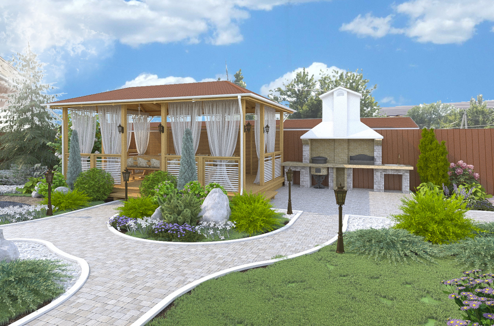 Ландшафт приусадебного участка