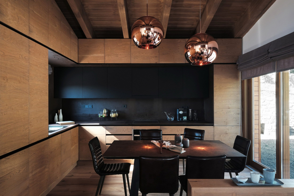 Кухня в стиле Шале Минимализм