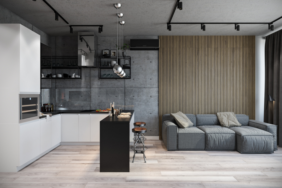 Стеновые панели в стиле лофт