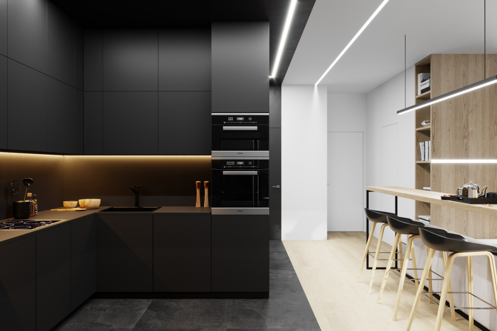 Кухня в стиле софтминимализм