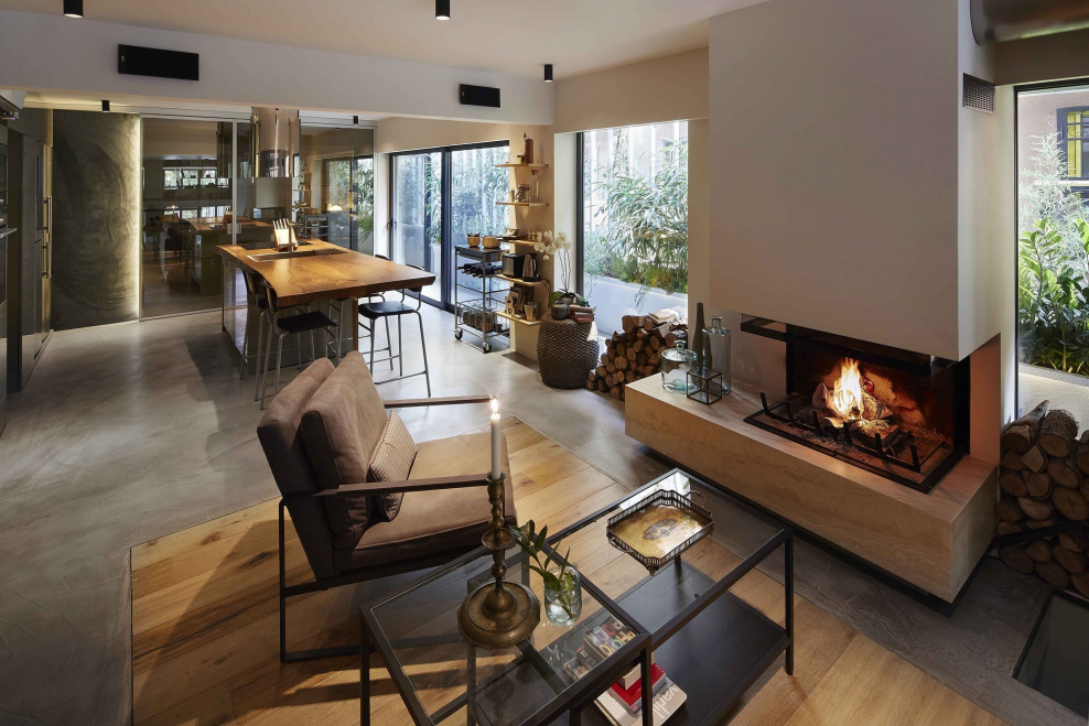 Камин в интерьере