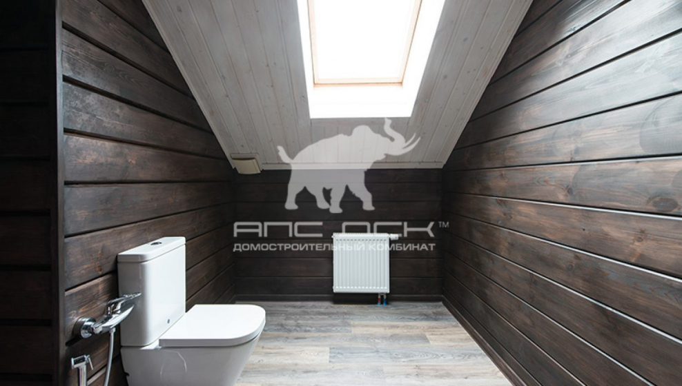 Санузел из имитации бруса