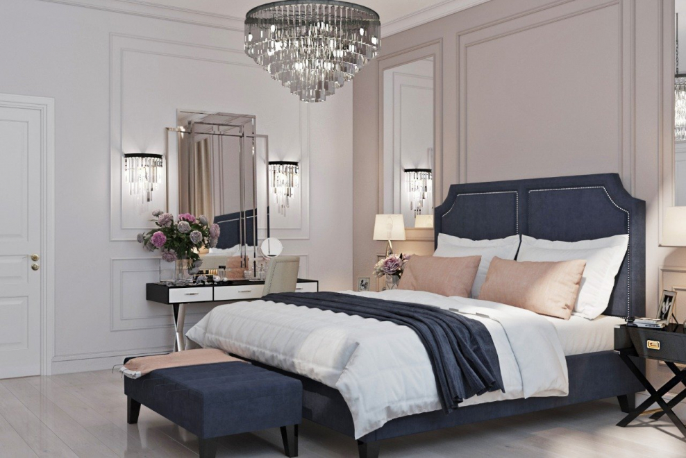 Спальня в современном классическом стиле