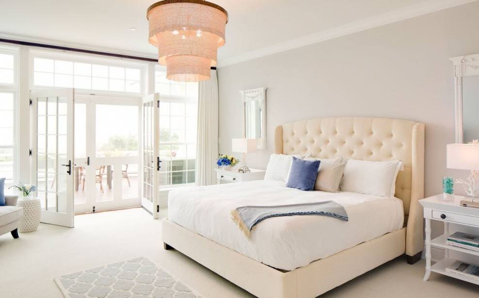 Спальня в пастельных тонах