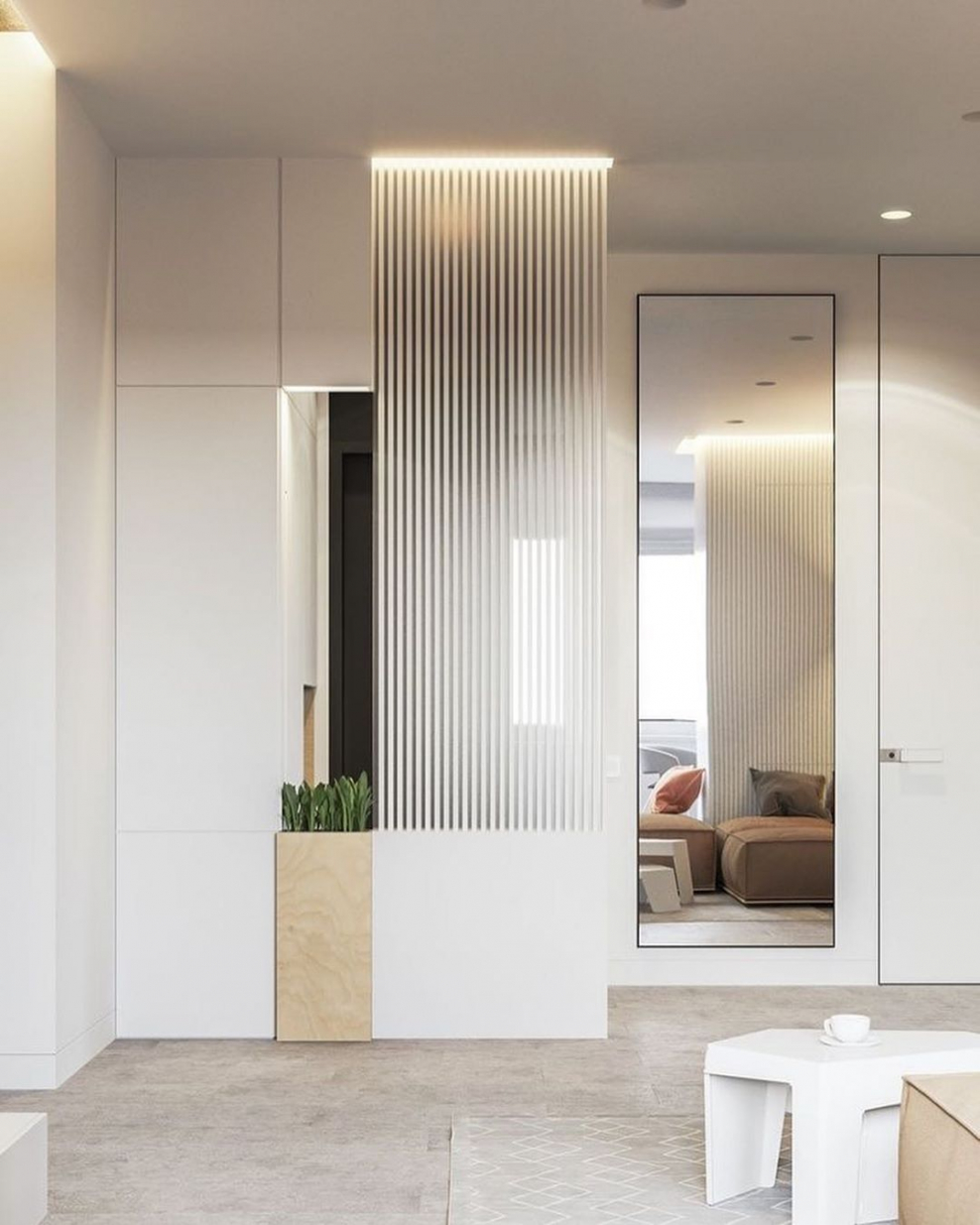 Зеркало в прихожей Минимализм