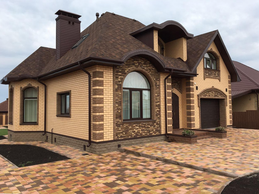 Красивые облицовки домов