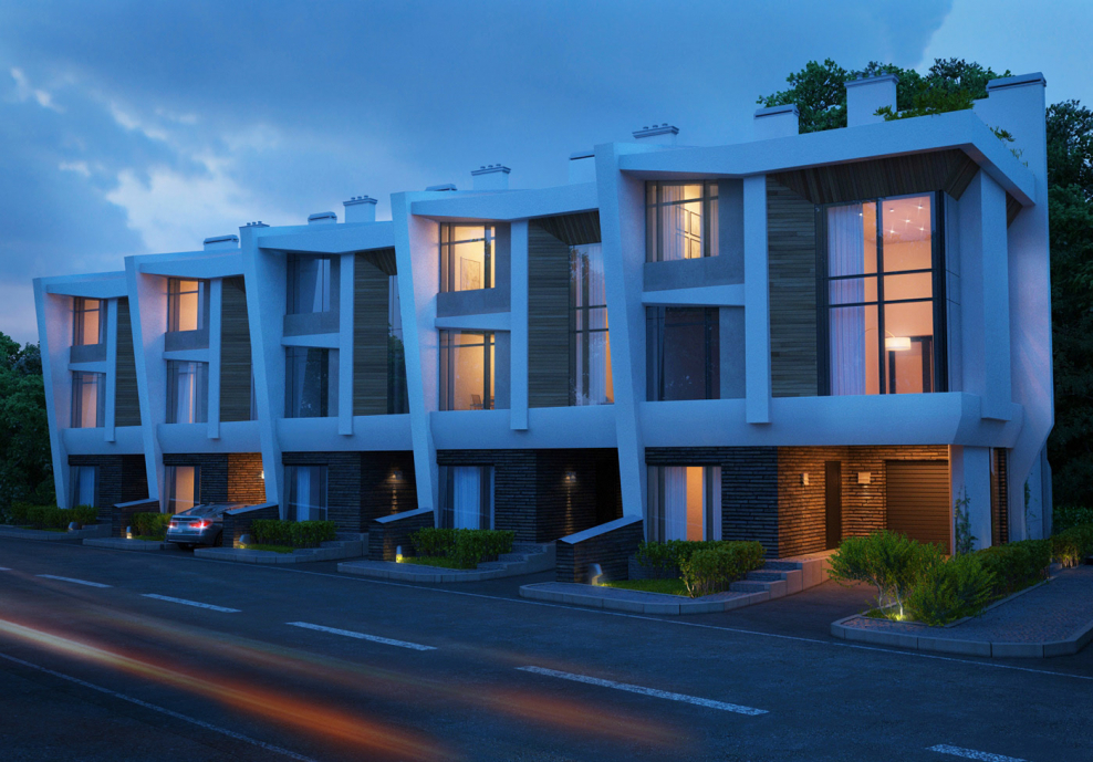 Блокированные дома в Америке