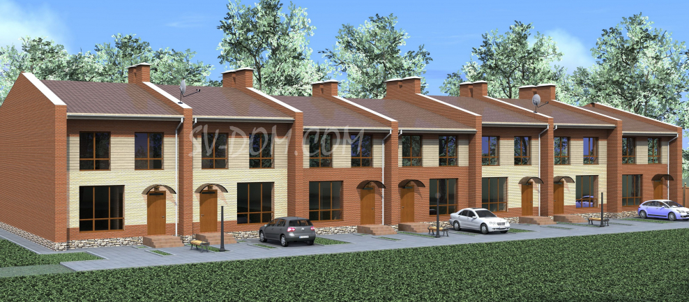 Двухэтажный таунхаус