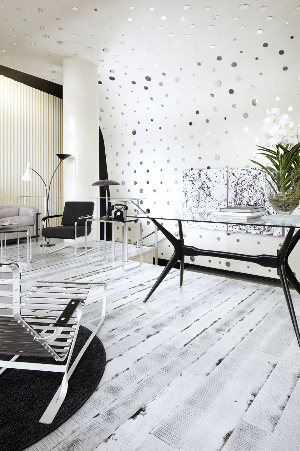 Состаренный пол в интерьере