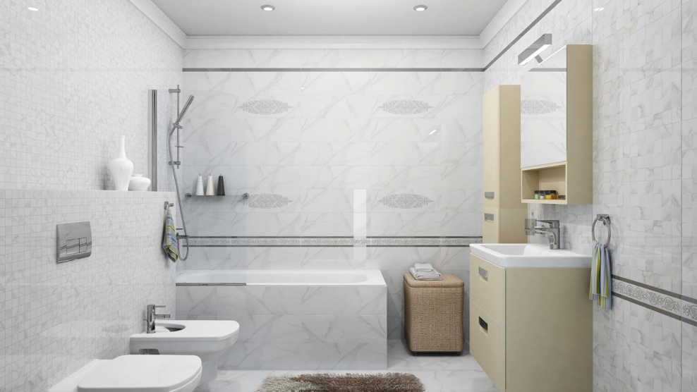 Cassiopea плитка настенная белый 17-00-00-479 20х60 Ceramica Classic