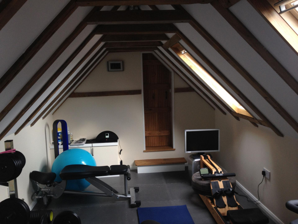 Спортзал на мансардном этаже