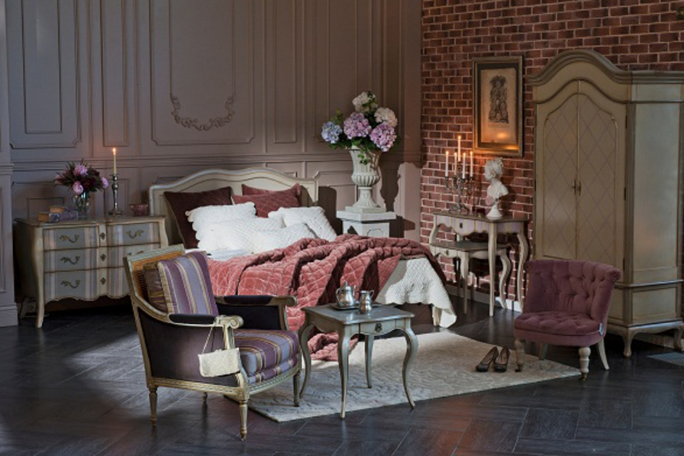 Фиолетовая мебель в стиле Прованс