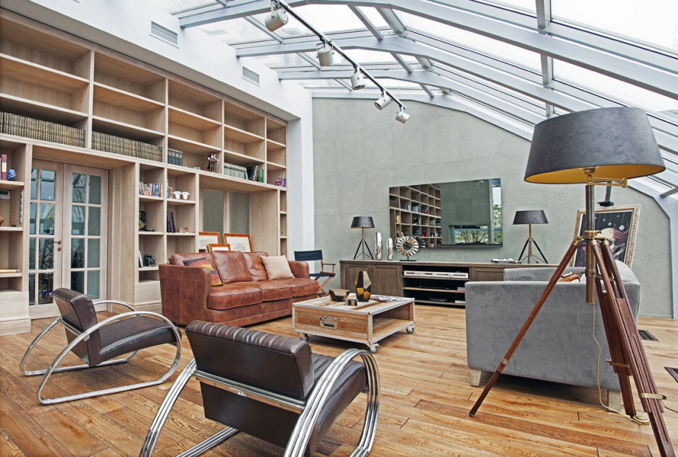 Уютный офис в стиле лофт