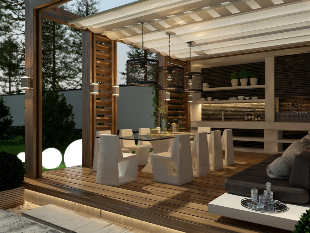 Современный деревянный дом