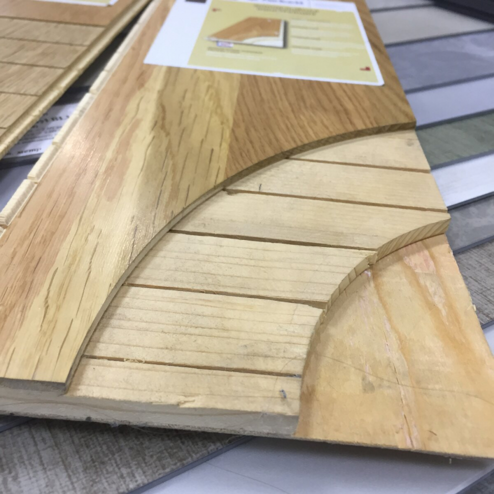 Инженерная доска в разрезе