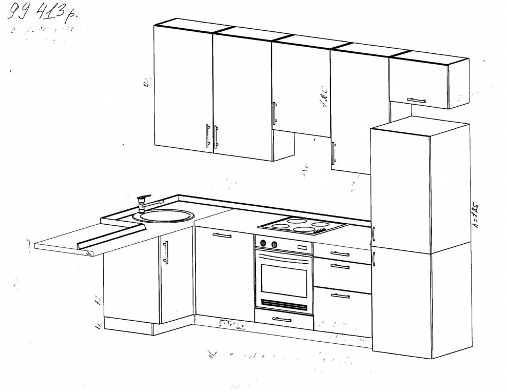 Кухонный гарнитур рисунок