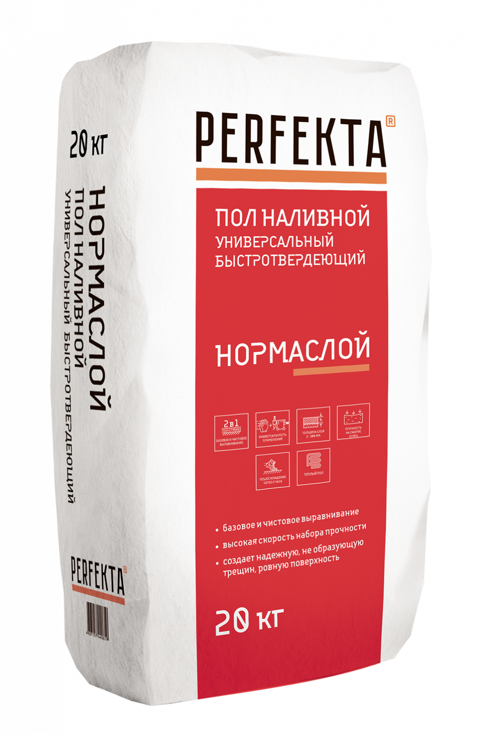 Стяжка пола толстослойная perfekta Фиброслой, 25 кг