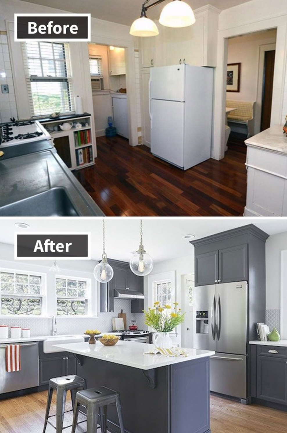 Отделка квартир до и после