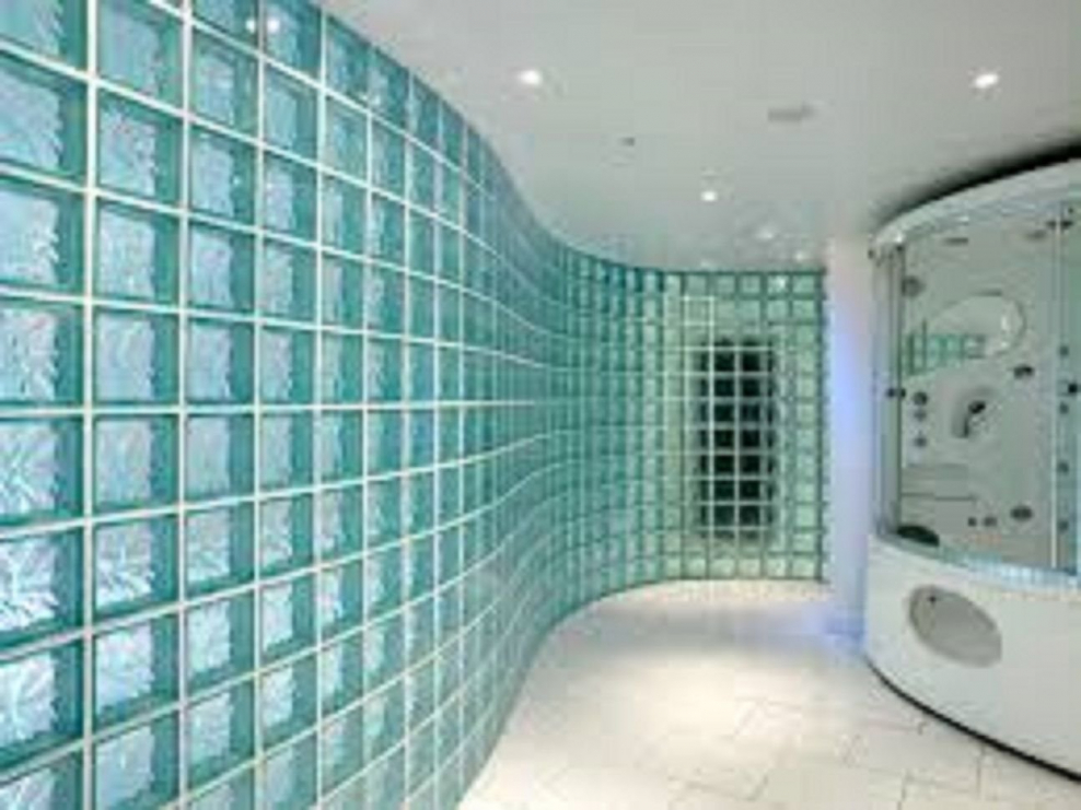 Постройки из стеклоблоков