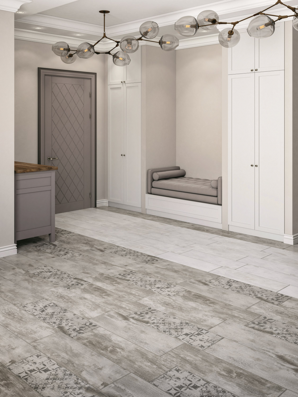 Керамогранит грей Вуд