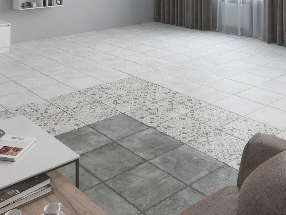 Цемент стайл керамогранит 450 450