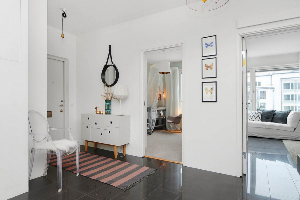 Коридор в шведском стиле