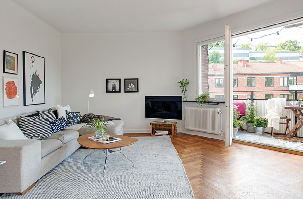 Кухня столовая в скандинавском стиле