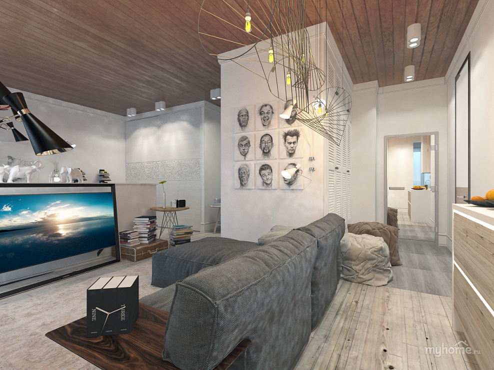 Интерьер холостяцкой квартиры