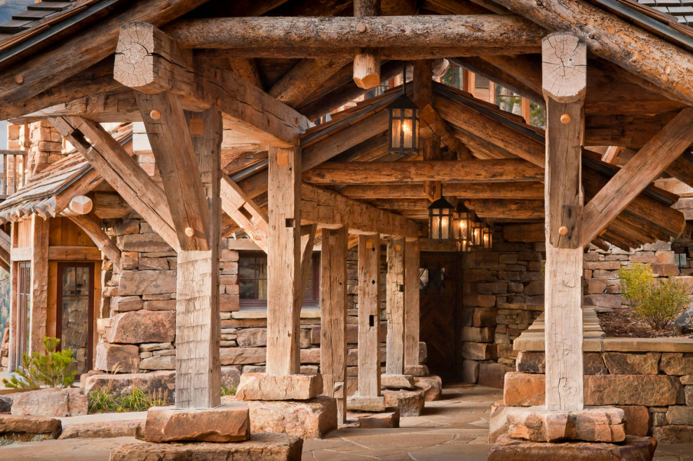 Рустикальный стиль в архитектуре