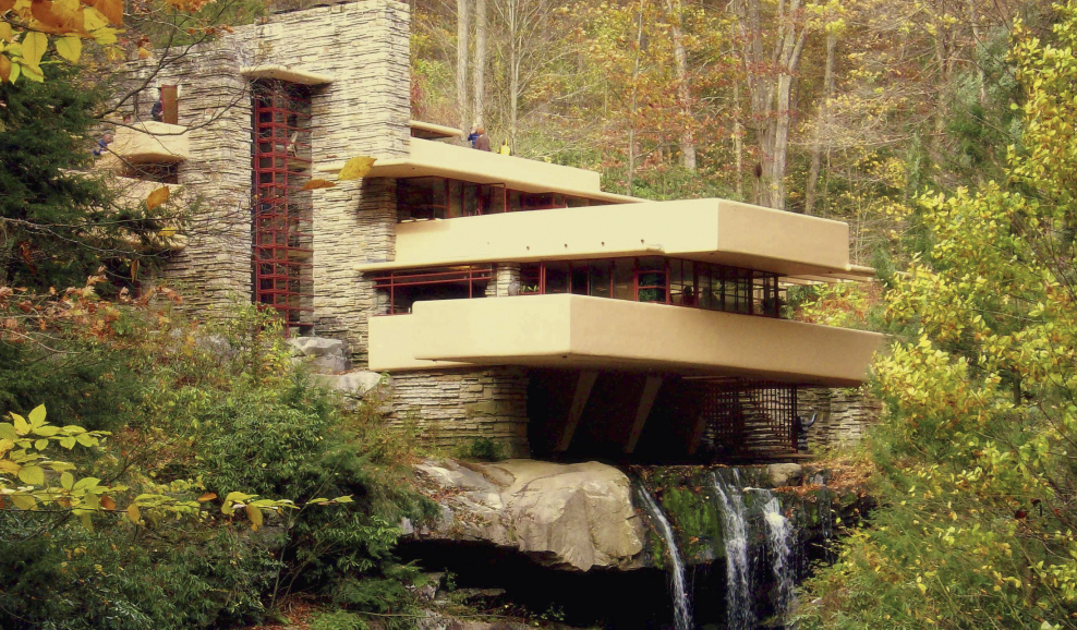 Дом над водопадом Фрэнк Ллойд