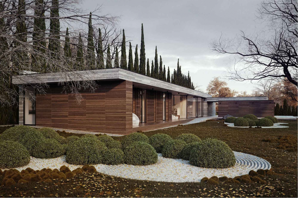 Павильон Ирландии «минималистский» ландшафт