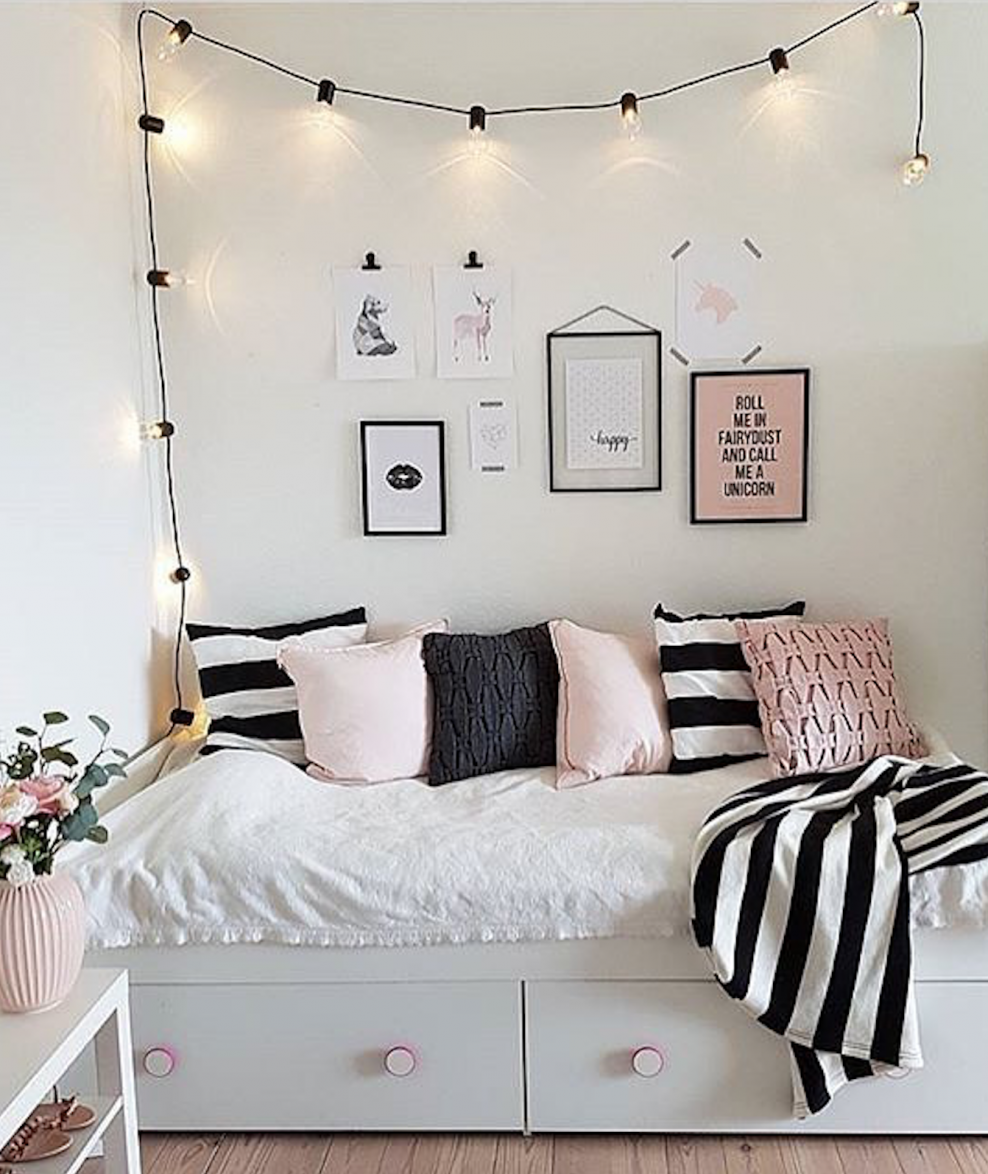 Декорации в комнату для девочки подростка
