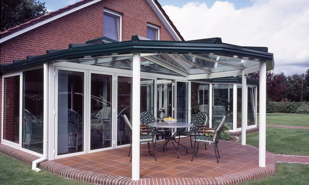 Веранда шестигранная к дому