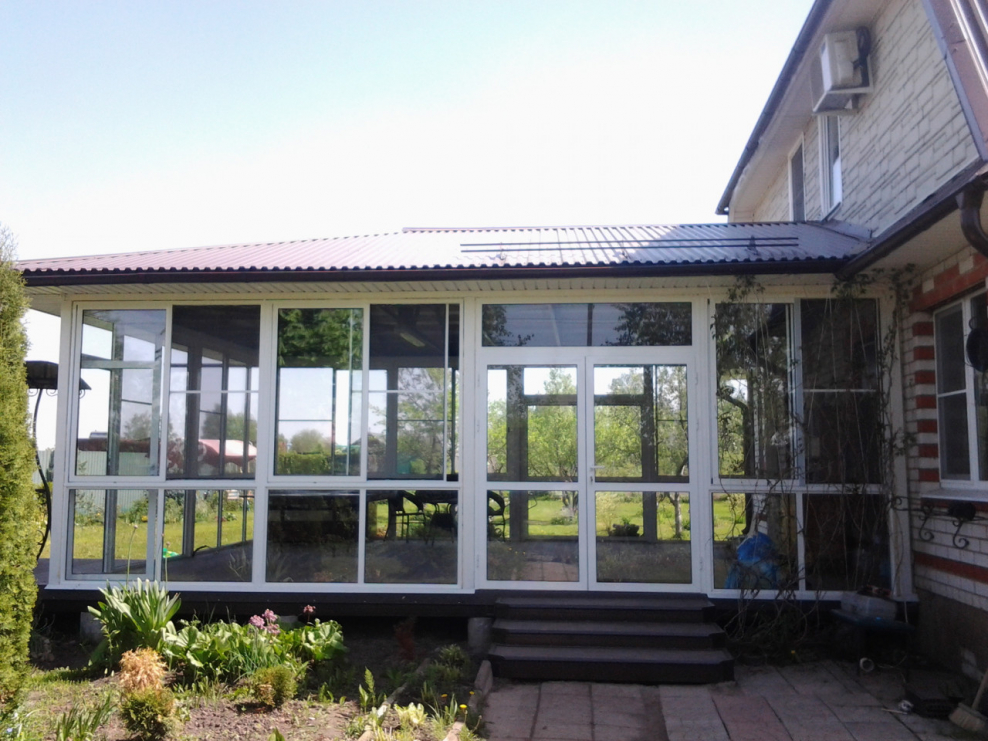 Остекление террасы проведал