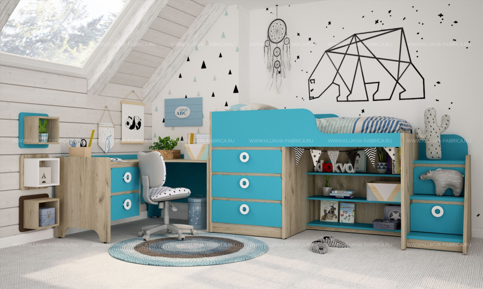 Мебель клюква кровать чердак