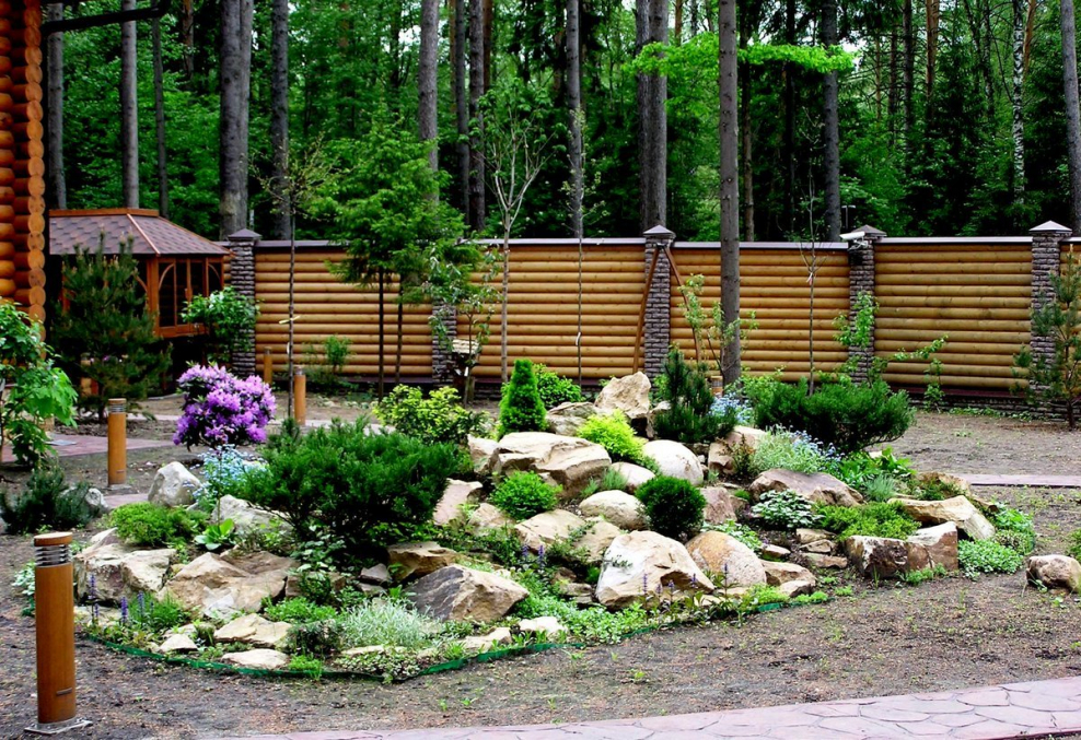 Сад камней на дачном участке