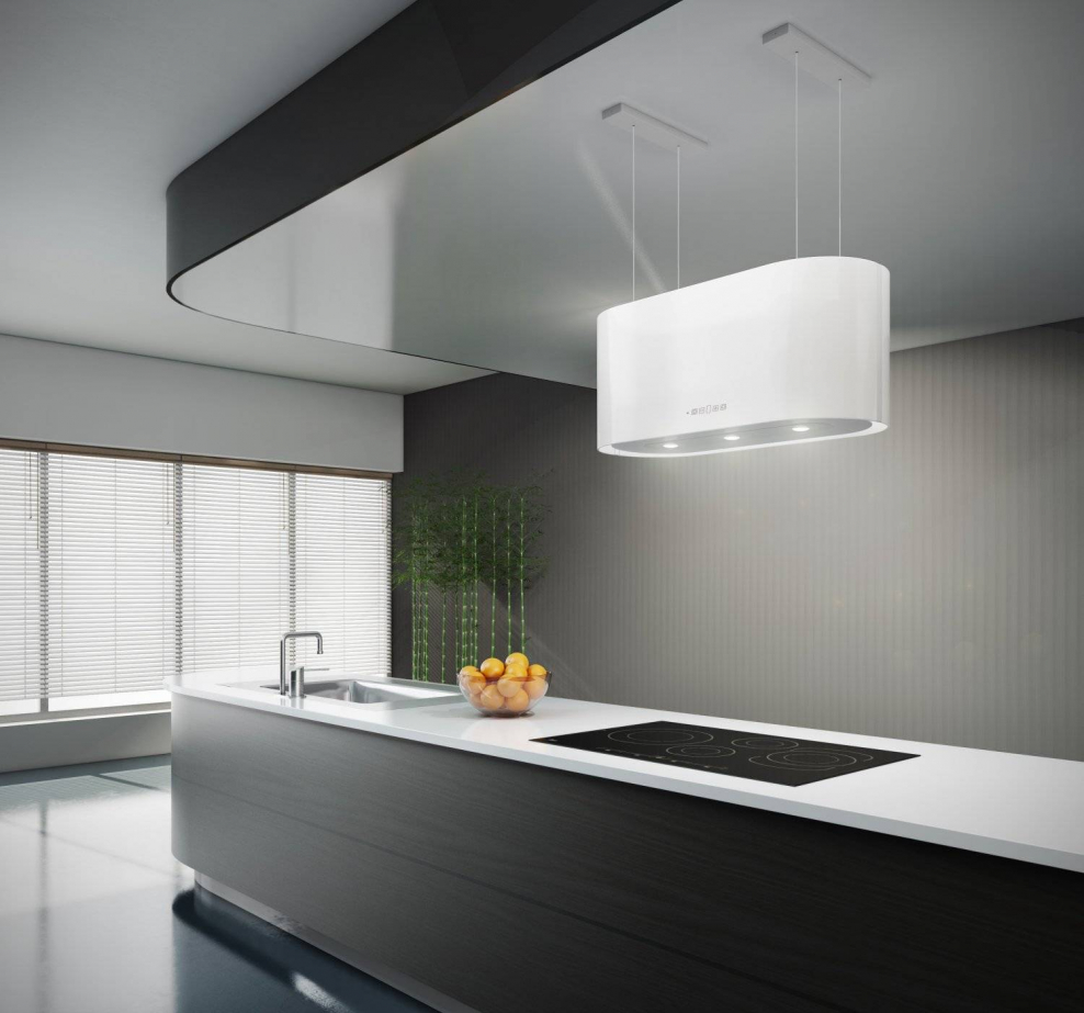 Островная вытяжка Exiteq ex-1206 White