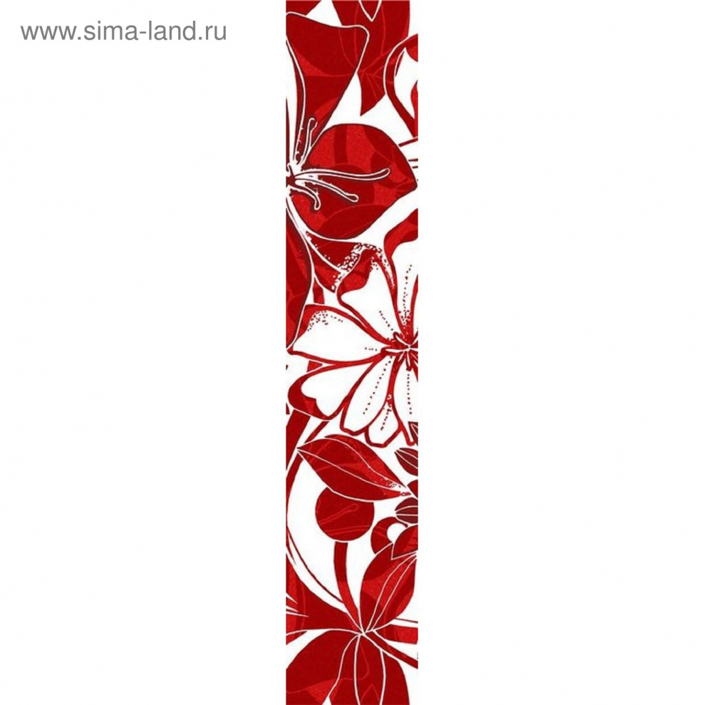 Кухня в бело красных тонах