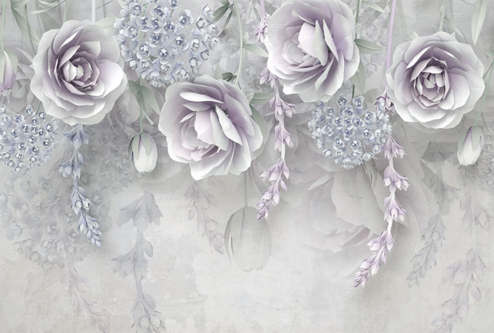 Design Studio 3d ниспадающая Цветочная фантазия 4х2.5м