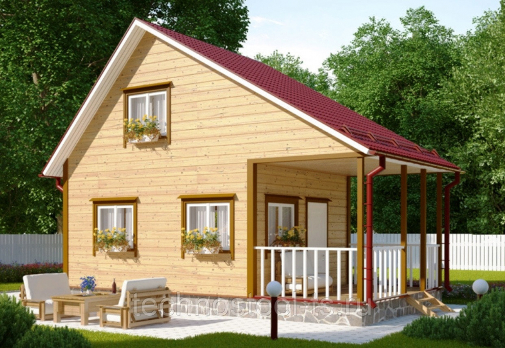 Дом каркасный 6на6 финский 8