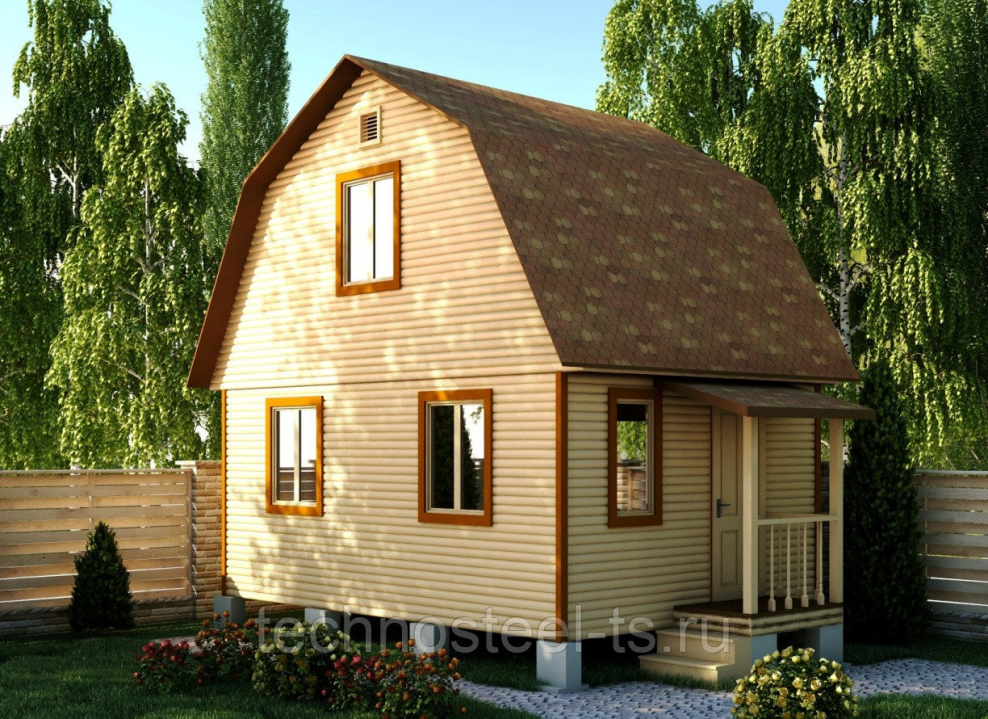Щитовой дачный домик