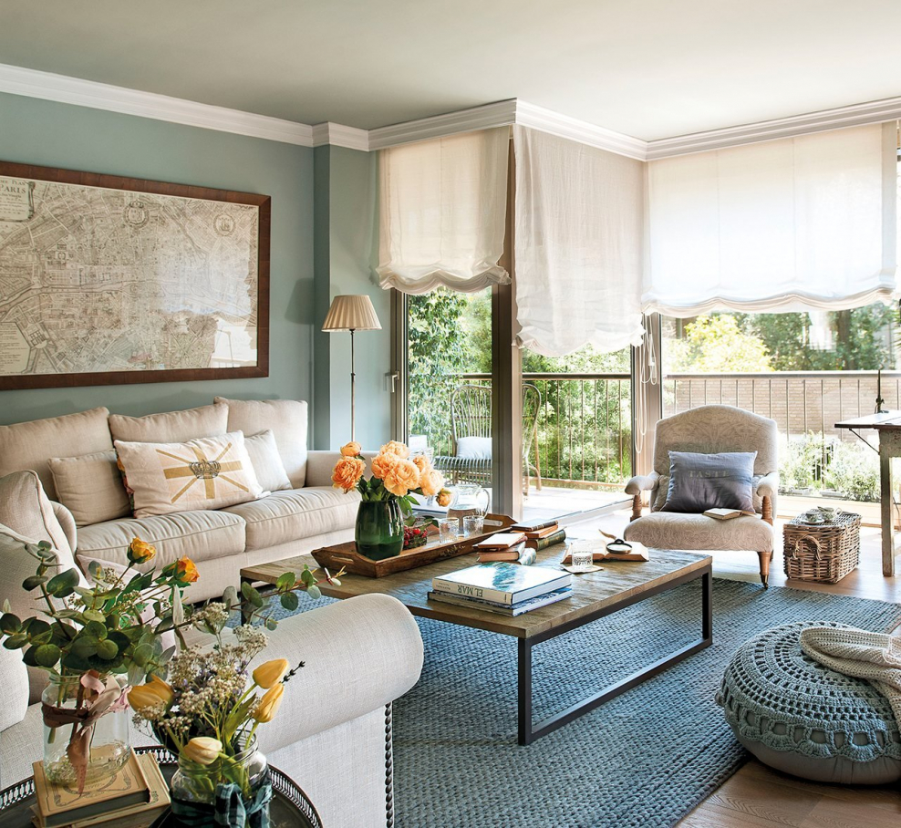 Люстра в английском стиле в гостиную